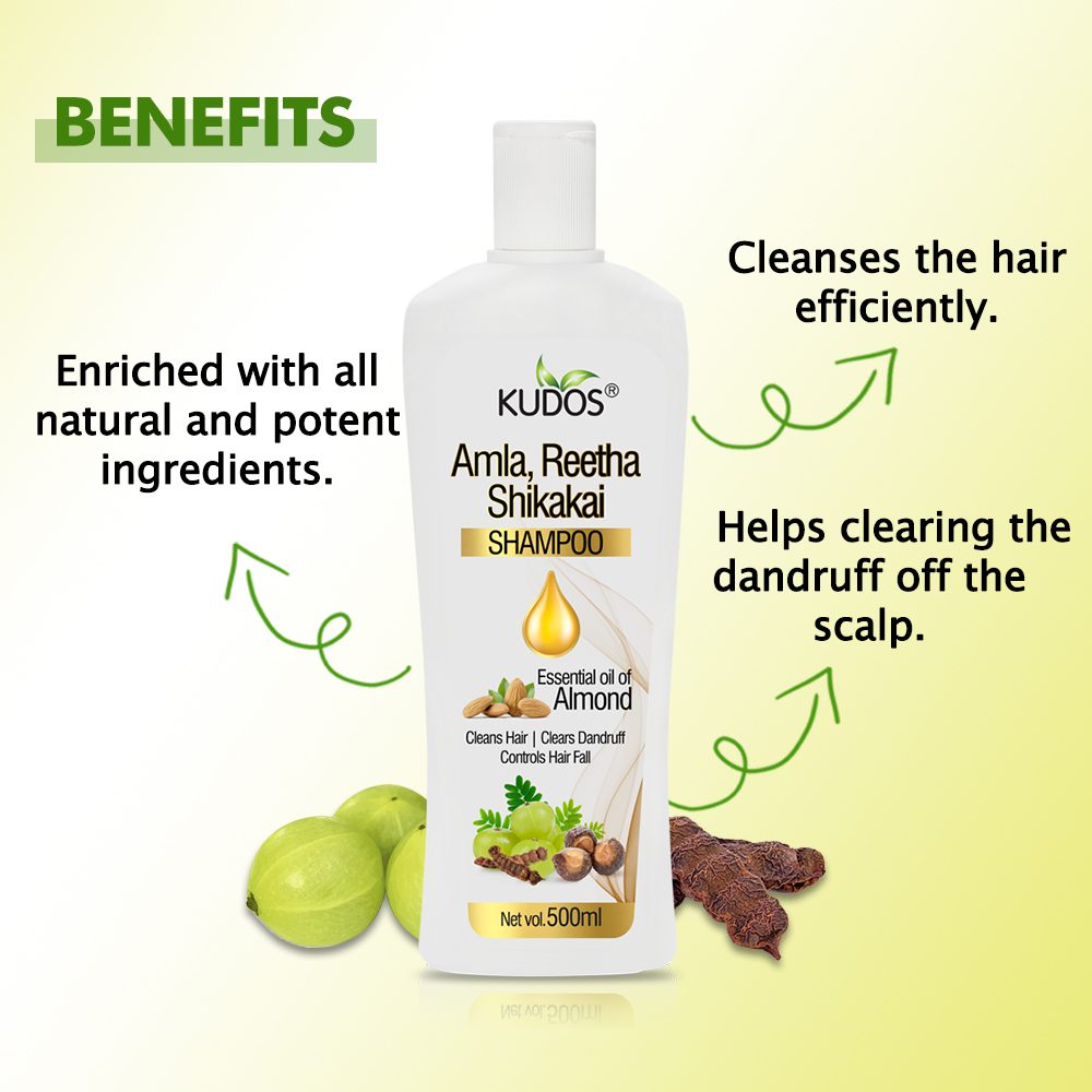 Kudoos Amla Reetha Shikakai shampoo – view 3