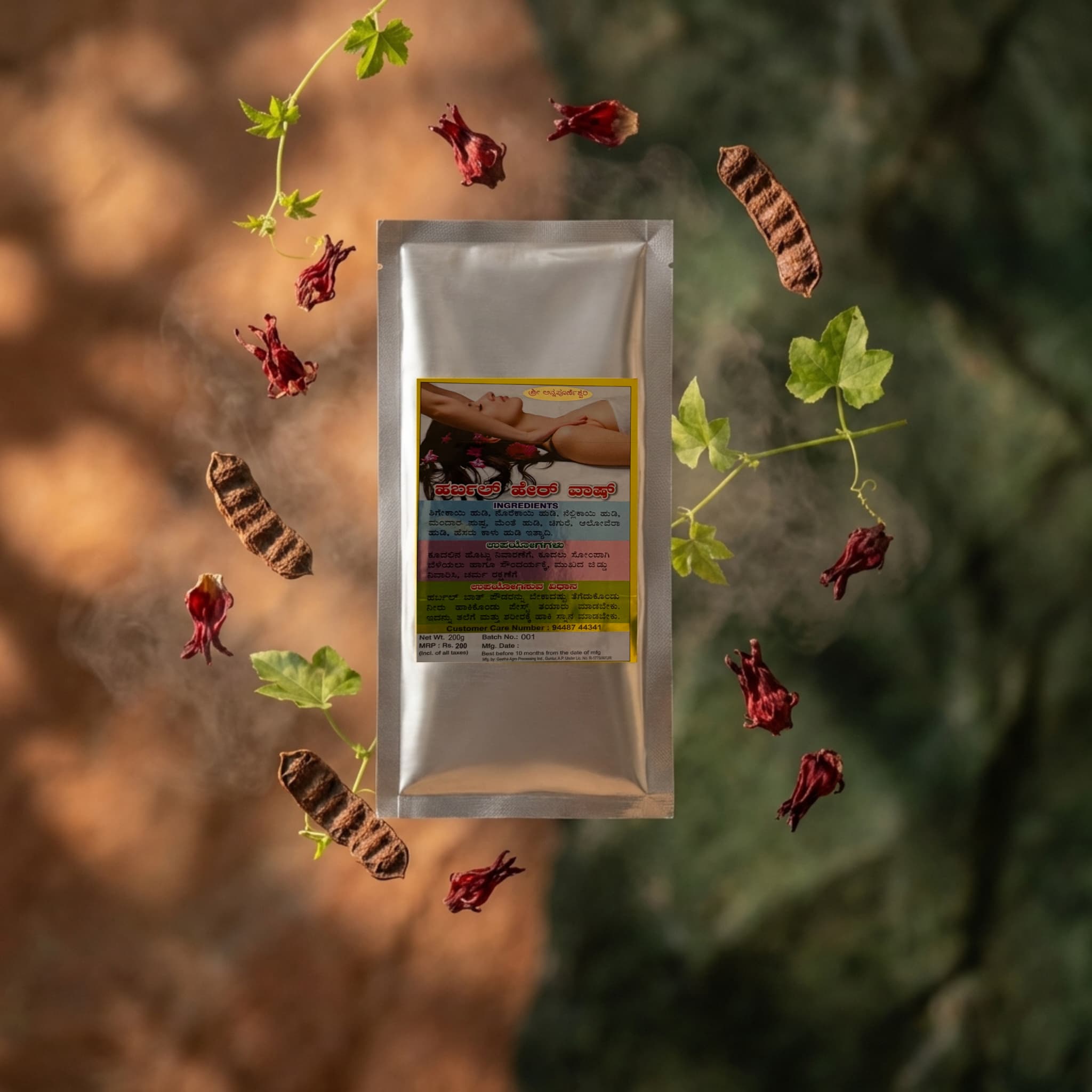 Malenadu Specials herbal hair wash powder – view 3