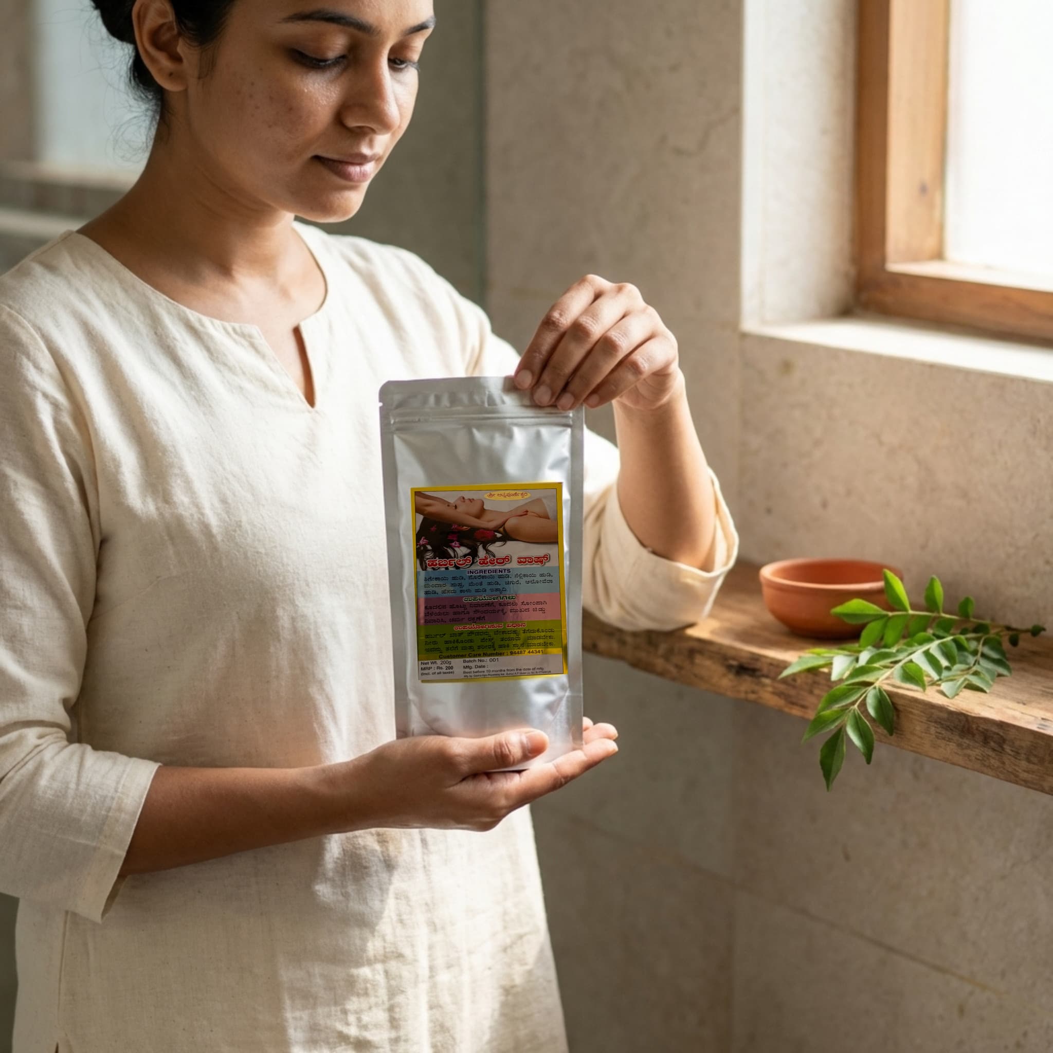 Malenadu Specials herbal hair wash powder – view 4